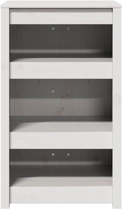 vidaXL Outdoor Kitchen Cabinet White 55x55x92 cm Solid Wood Pine - QUORE