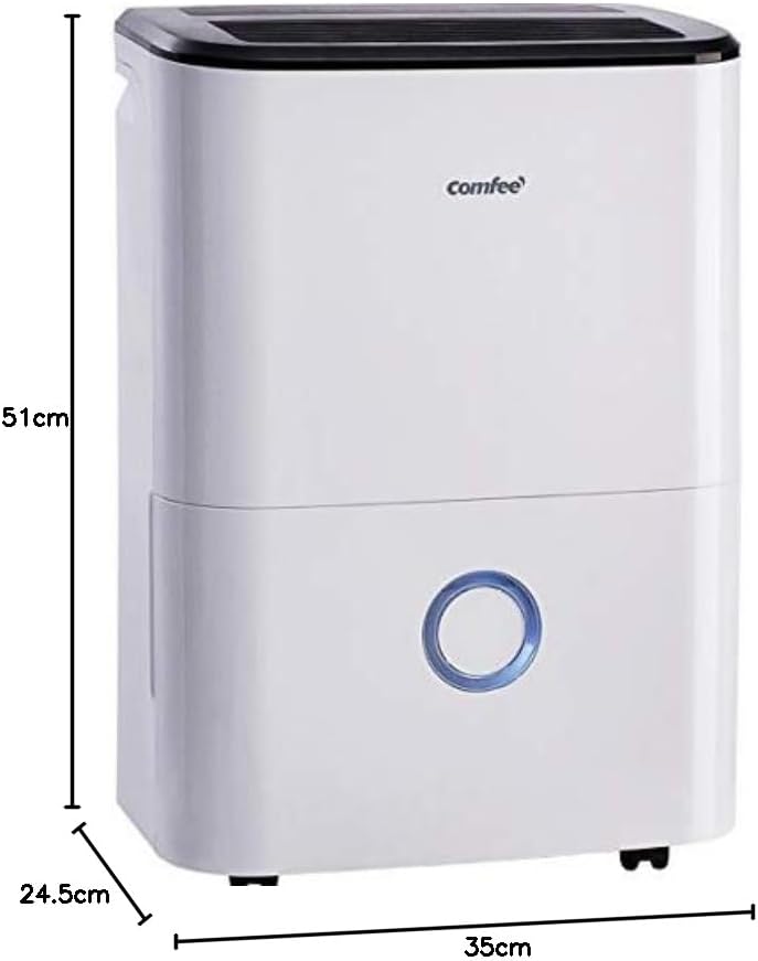 Comfee Luchtontvochtiger, 20 l/24 h, grootte van de ruimte ca. 100 m³ (40 m²), MDDF-20den7