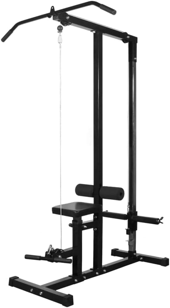 Power Tower – Fitnessstation – Krachtstation – Pull-Up Rek – Dumbbell Set – 60,5 kg Compleet – Verstelbare Beengelegenheid – Veiligheidshaken