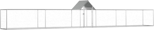 Kippenhok 9x1x1,5 m gegalvaniseerd staal, kippenhok, kippenhok, kippenhok, kippenhok, pluimveehuis, dierenbuitenpennen en hokken (SPU: 144561)