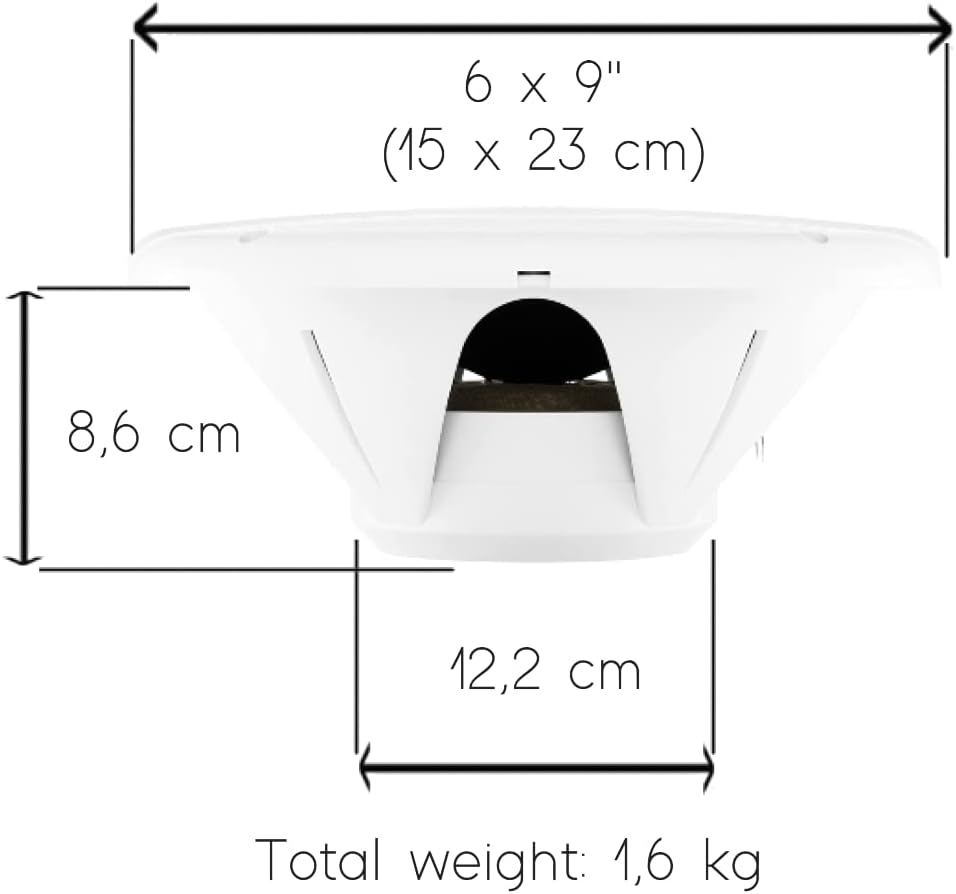 KIT SET VOOR BOSS AUDIO SYSTEMS MR690 ovaal 2-weg 6 x 9 15 x 23 cm 175 watt rms 350 watt max 4 ohm waterdicht zee zwembad boot hotel, per paar + accessoires gratuits