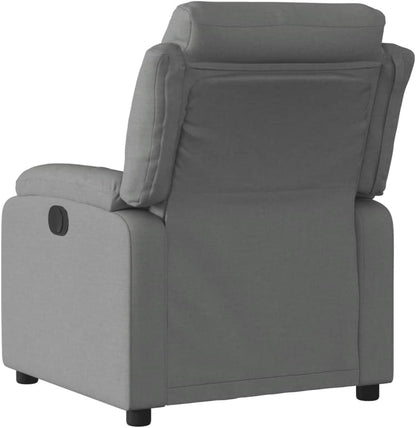 Model 373463 Rugleuning van donkergrijze stof, woonkamerstoel, fauteuil, relaxstoel, slaapkamerstoel - QUORE