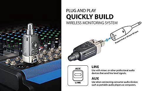 Xvive U4 In-Ear Monitor, Draadloos Digitaal Monitorsysteem