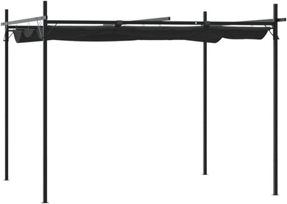 Pergola with retractable roof Anthracite 295x292x230cm, Canopies & Gazebos Outdoor & Garden - QUORE