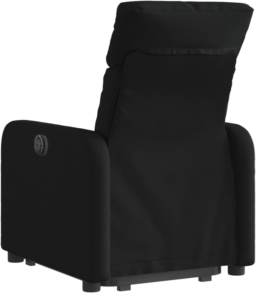 Fauteuil – Elektrische Fauteuil – Relaxstoel – Lounge Stoel – Slaapkamer Stoel – Verstelbare Rugleuning – Heffunctie – Zwarte Stof – Comfortabel
