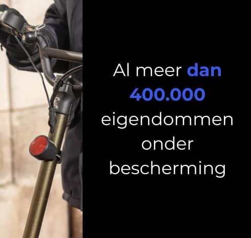 Invoxia Bike Tracker - GPS-tracker met diefstalbeveiliging voor fiets - Reflector met real-time waarschuwingen - 1 jaar abonnement inbegrepen - tot 3 maanden looptijd - discreet en licht - waterdicht