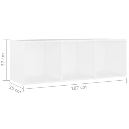 2pcs White Modern Minimalist Floating TV Stand with Storage Shelves - Heavy-Duty Hardwood Construction, Space-Saving Wall-Mounted Design, 68.58cm Height, 3.2 Cu Ft Capacity, Easy Assembly for Flat-Screen TVs, Media Consoles &
