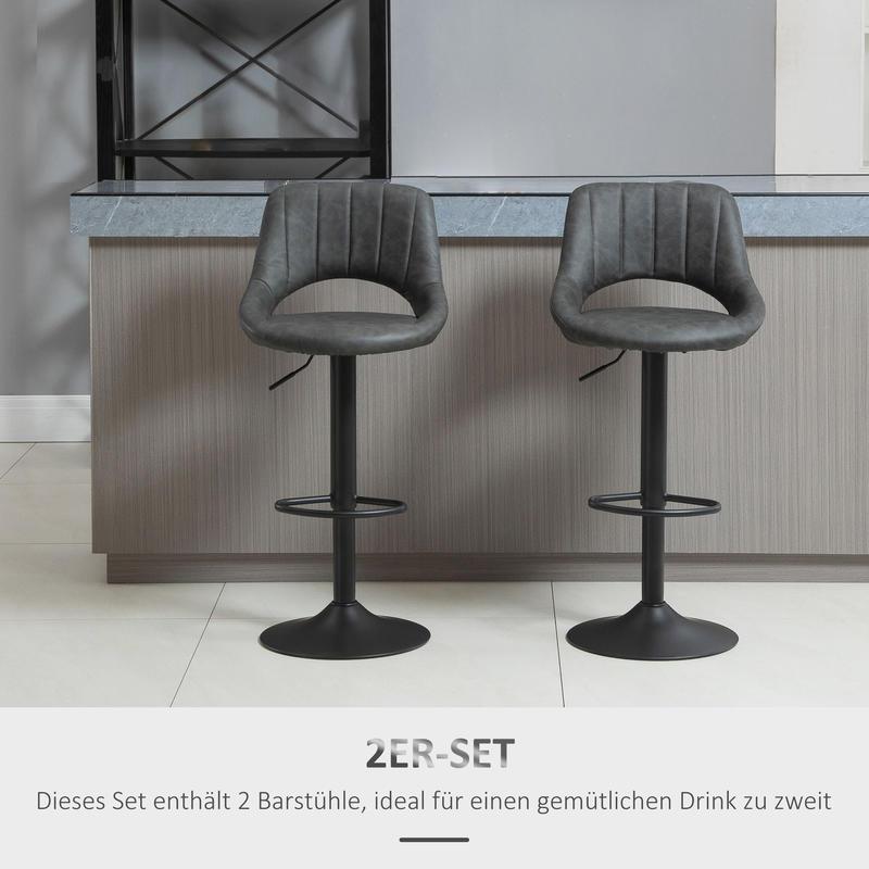Barkruk – Barstoel – Keukenstoel – Draaibare Stoel – Barkruk Hoogte Verstelbaar – Ergonomisch Foam Zitkussen – Stevig Metalen Frame – Makkelijk Schoon Te Maken