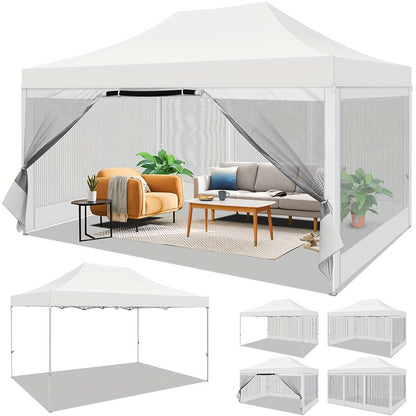 Pop-up Tent – Partytent – Tuinent – Vouwtent – Eventtent – 3,05x4,57m – 4 Afneembare Gaaswanden – Aluminium Frame