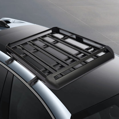 Aluminium Dakdrager – Dakrek – Bagagedrager – Roof Rack – Auto Drager – Zwart – Staal – 127 x 97 cm – Max 68 kg Load Capacity