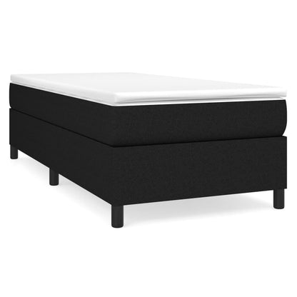 Bed frame without mattress Black 100x200 cm fabric, Bed Frame with Slat Support Platform Bed Frame (without Mattress) for Bedroom