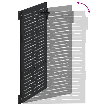Poort – Tuinpoort – Hekpoort – Schuttingdeur – Toegangshek – Gepoedercoat Staal – Afmetingen 105x125 cm