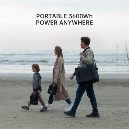 Draagbare Zonnepanelen Generator – Powerstation - Powerbank - Portable Solar Generator – Noodstroomvoorziening – Camping Stroomvoorziening – 3600 Wh Batterij – 3200 W Piekvermogen