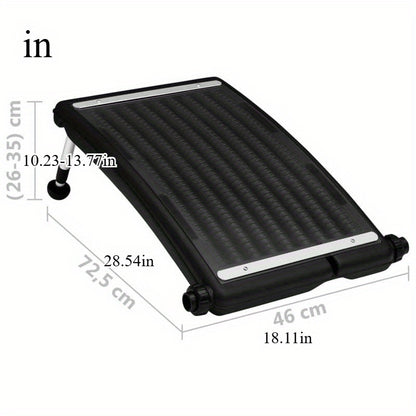 Zwembadcollector – Zonnecollector – Solar Verwarming – Zwembadverwarmer – Zonnepaneel – Gebogen Design – 72,5x46 cm – Duurzaam UV-bestendig Kunststof