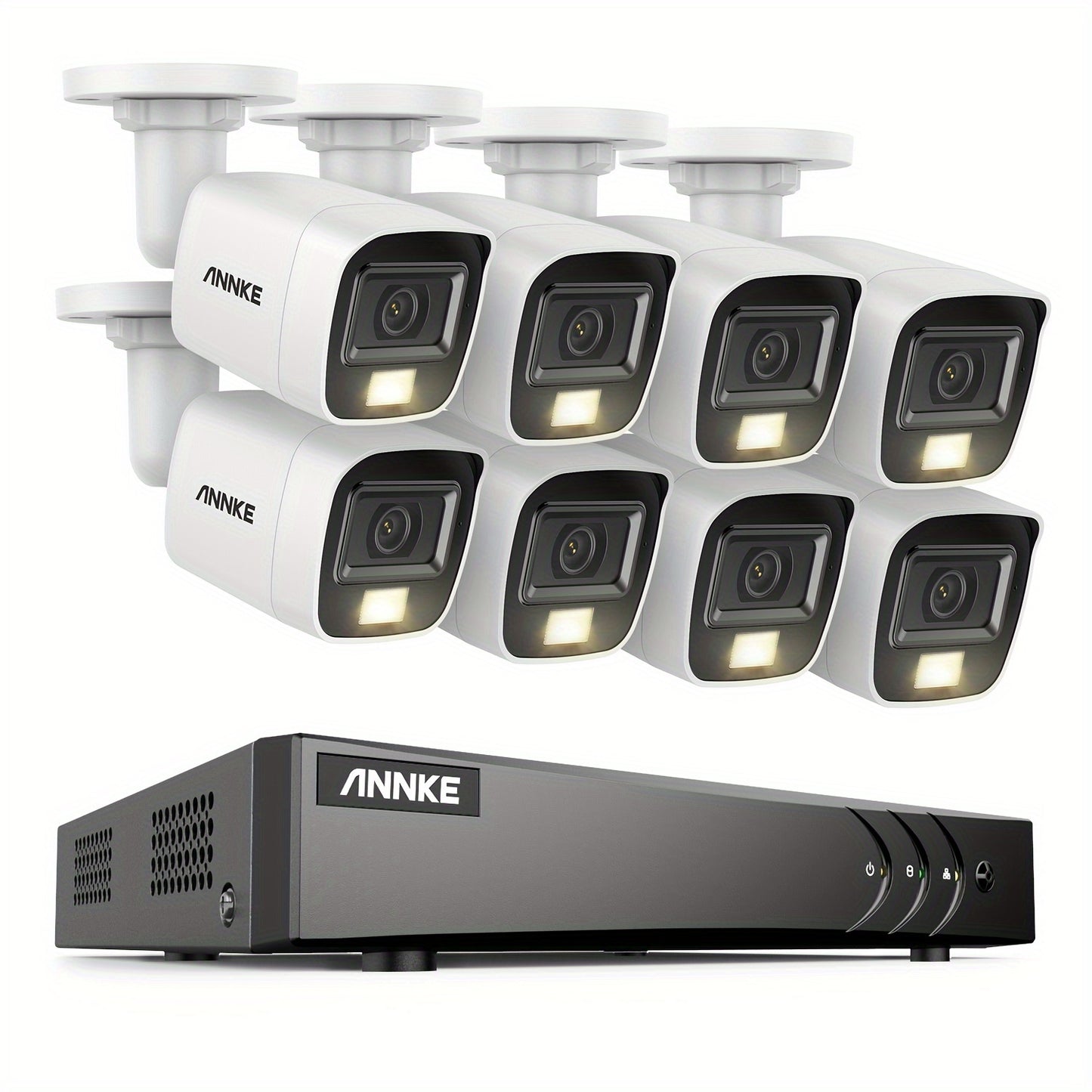 Bewakingsset 3K – CCTV Camera Systeem – Beveiligingscamera Set – Surveillance Camera – 8-kanaals DVR Recorder – Kleurennachtzicht – Persoon- en Voertuigdetectie