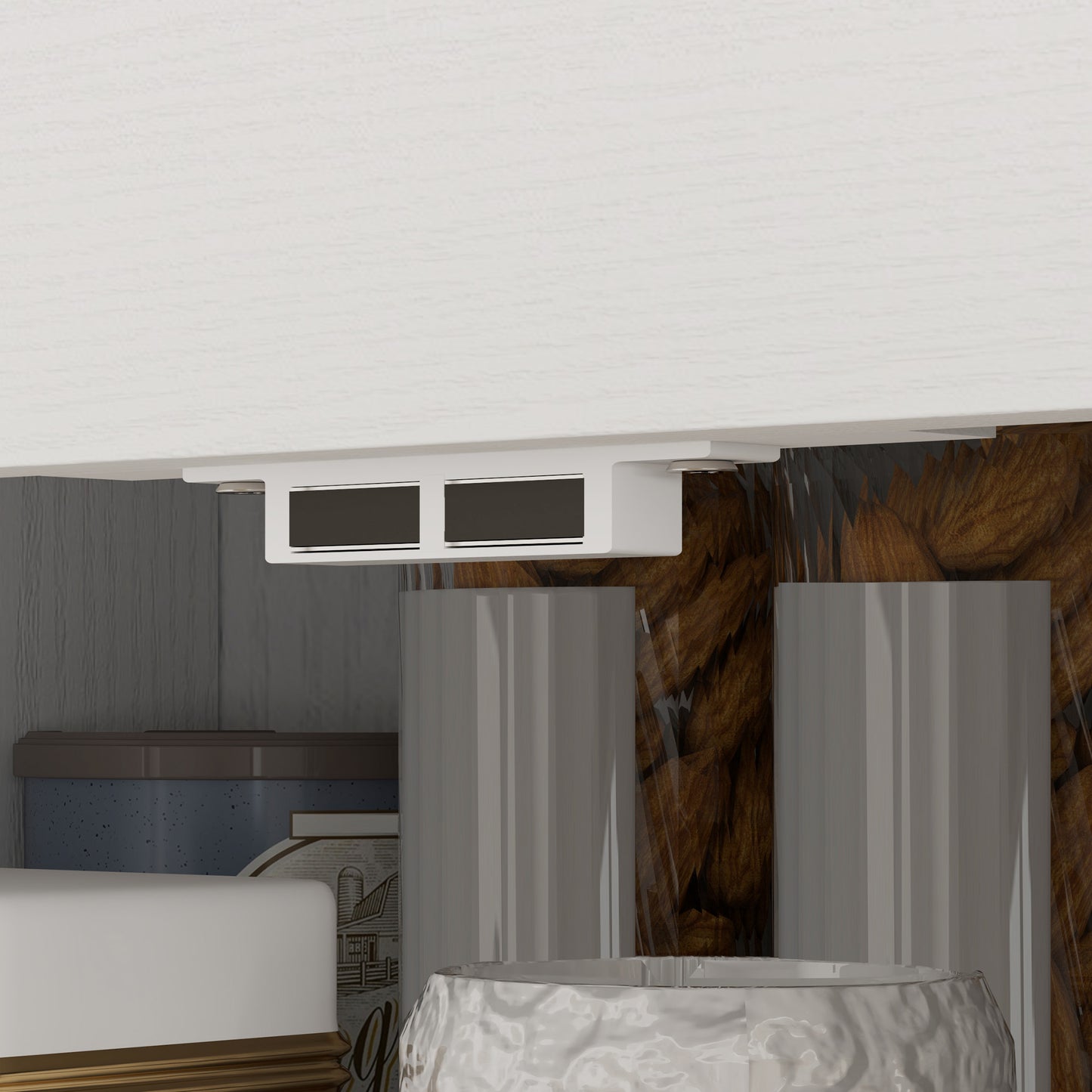 Keukenkast – Hoge Kast – Opbergkast – Buffetkast – Ladekast – Verstelbare Planken – Hout Crème Wit – 75x39x178 cm – Anti-Kantel Veilig