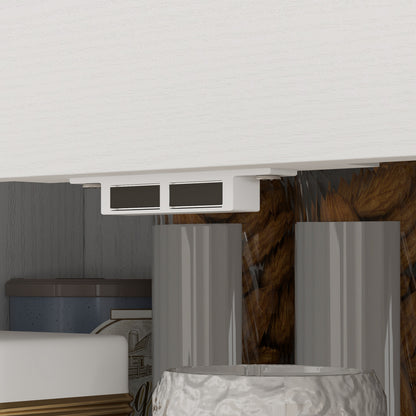 Keukenkast – Hoge Kast – Opbergkast – Buffetkast – Ladekast – Verstelbare Planken – Hout Crème Wit – 75x39x178 cm – Anti-Kantel Veilig