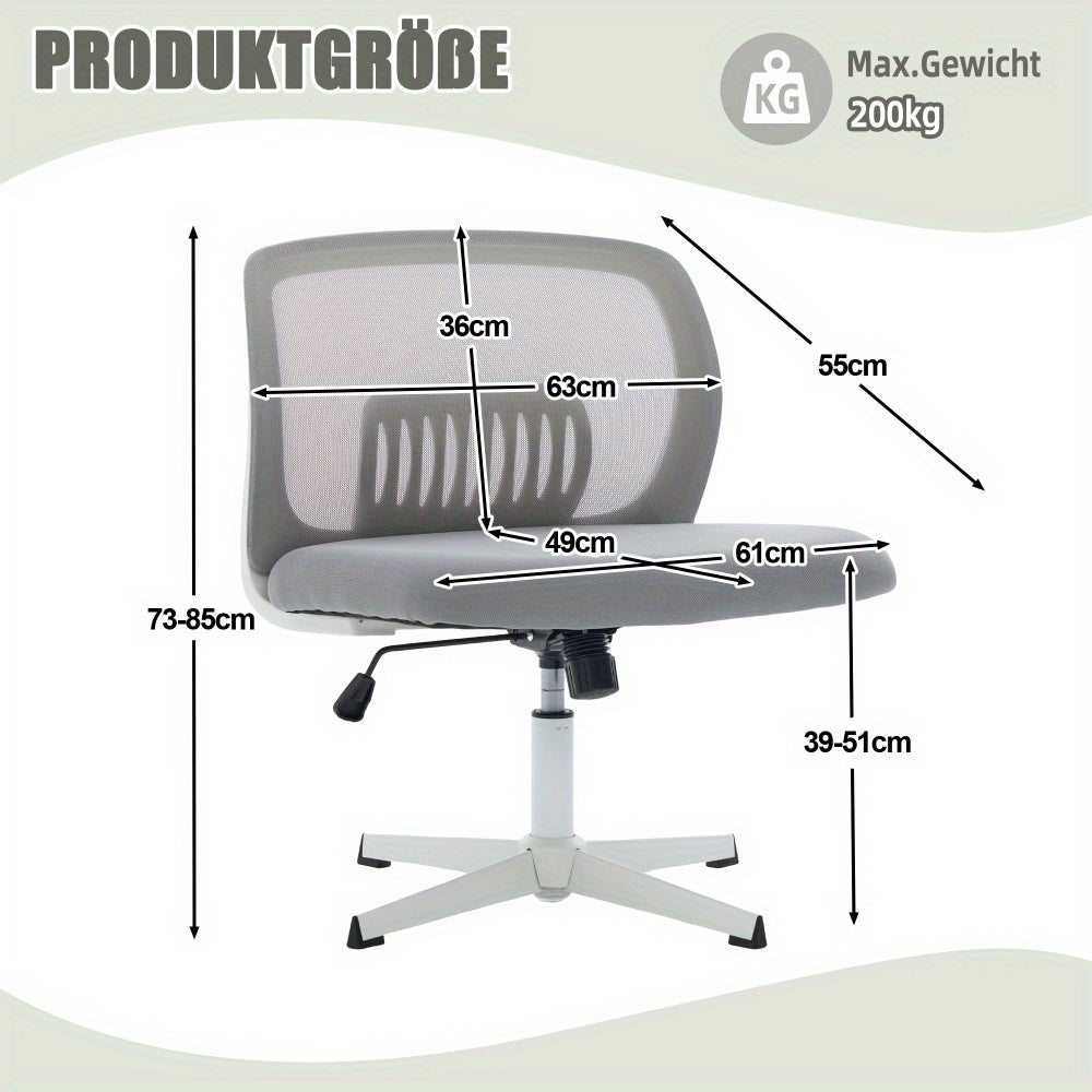 Bureaustoel – Bureaustoelen – Stoel – Draaistoel – Office Chair – Brede Gevoerde Zitting – 360° Draaibaar En Verstelbare Hoogte