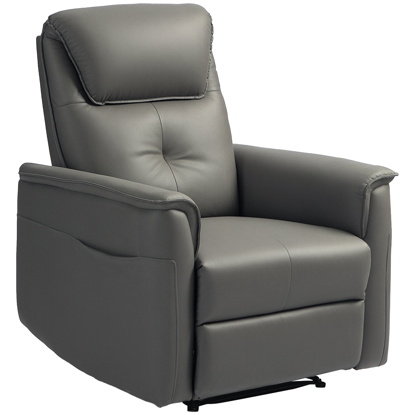 Relaxfauteuil – Relaxstoel – Fauteuil – Tv-stoel – Ligstoel – Verstelbare Rugleuning tot 150° – Pocketvering Zitting – Lichtgrijs Microfiber