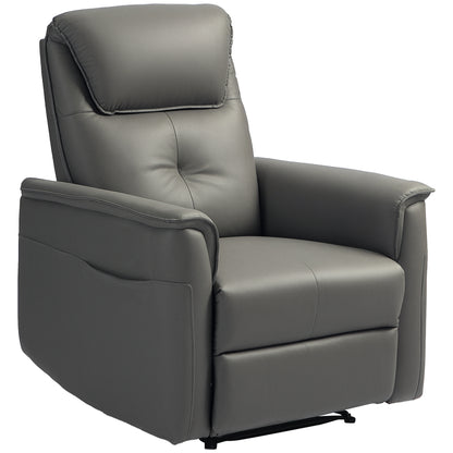 Relaxfauteuil – Relaxstoel – Fauteuil – Tv-stoel – Ligstoel – Verstelbare Rugleuning tot 150° – Pocketvering Zitting – Lichtgrijs Microfiber