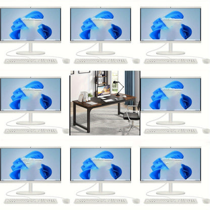 Extra Lang L-vormig Bureau – Hoekbureau – Werkplektafel – Computerbureau – Studiebureau – Ruim Werkblad 180 cm – Stabiele Metaal & Hout Constructie