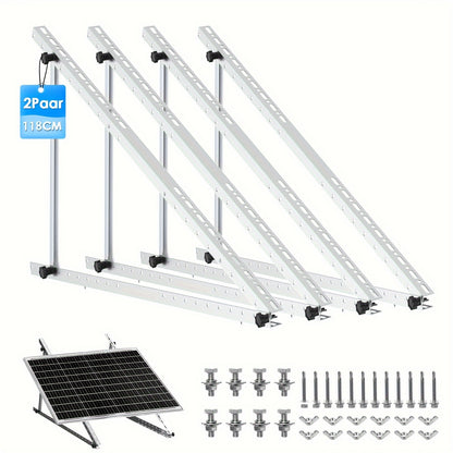 Verstelbare Zonnepaneelbeugels – Zonnepaneel Montagebeugels – Solar Beugels – Paneel Steunen – Balkon Steunen – Aluminium Materialen – Verstelbare Hoek 0°-90°