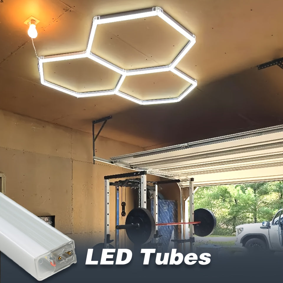 Garageverlichting – LED Garagelamp – Werkplaatsverlichting – Magazijnverlichting – Plafondlamp – Superhelder Natuurlijk Wit Licht – 20W PC Behuizing