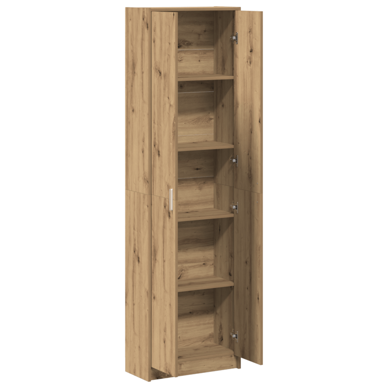Kledingkast – Opbergkast – Kledingopberger – Garderobekast – Eikenhout – Compact 55x25x189 cm – Duurzaam Multiplex