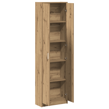 Kledingkast – Opbergkast – Kledingopberger – Garderobekast – Eikenhout – Compact 55x25x189 cm – Duurzaam Multiplex