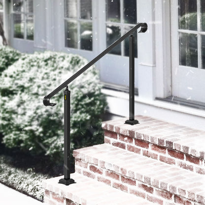 Trapleuning – Handrail – Balustrade – Leuning – Trapbeugel – Geschikt Voor 3 Treden – Duurzaam Smeedijzer Met Poedercoating