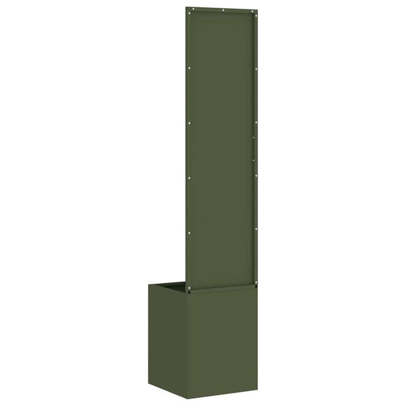 Olive Green Flowerpot with Decorative Panel 32x140cm Suitable for Courtyard Garden Balcony Terrace Scenes Meeting Green Plant Cultivation and Outdoor Space Natural Style Decoration Needs, Garden Decor, Balcony Plants, Stylish