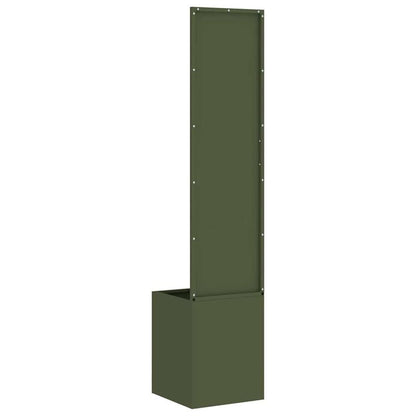 Olive Green Flowerpot with Decorative Panel 32x140cm Suitable for Courtyard Garden Balcony Terrace Scenes Meeting Green Plant Cultivation and Outdoor Space Natural Style Decoration Needs, Garden Decor, Balcony Plants, Stylish