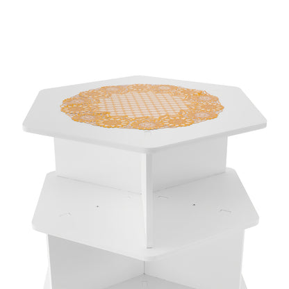 Schoenenrek – Schoenenkast – Schoenenhouder – Schoenendisplay – Schoenopberger – 7 Laags – 360° Draaibaar – Wit – Duurzaam PVC – Ruimtebesparend