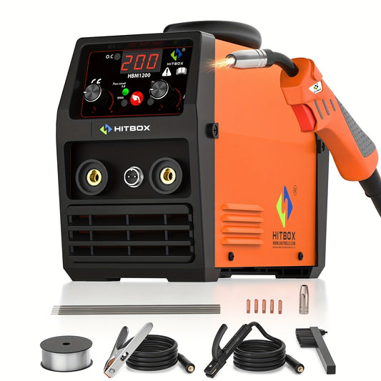 3-in-1 Lasmachine – MIG Lasser – ARC Lasser – TIG Lasser – Multifunctionele Lasapparaat – 145A Vermogen – Compact en Draagbaar – Gasloos Lassen – Inclusief Accessoires
