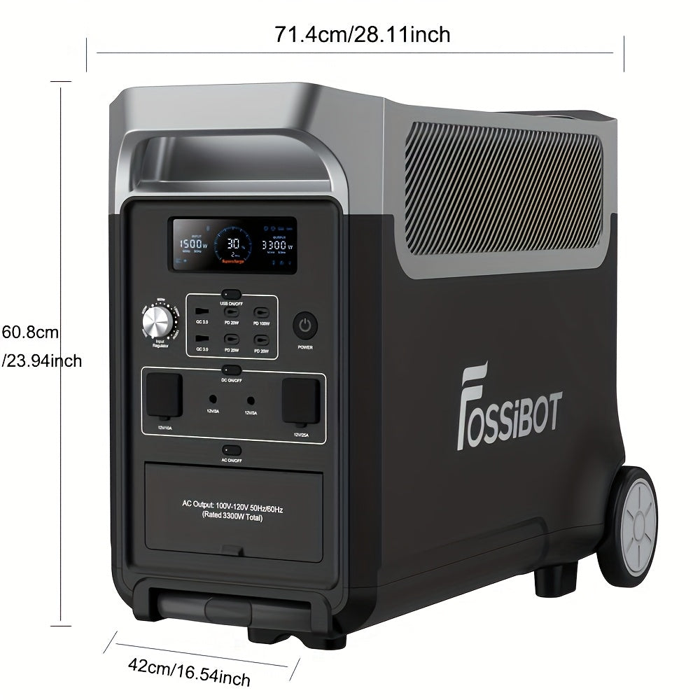 Zonnegenerator – Draagbare Powerstation – Energiecentrale – Noodstroomvoorziening – Zonne-energie Systeem – 3840Wh LiFePO4 Batterij – 3600W Continu Vermogen