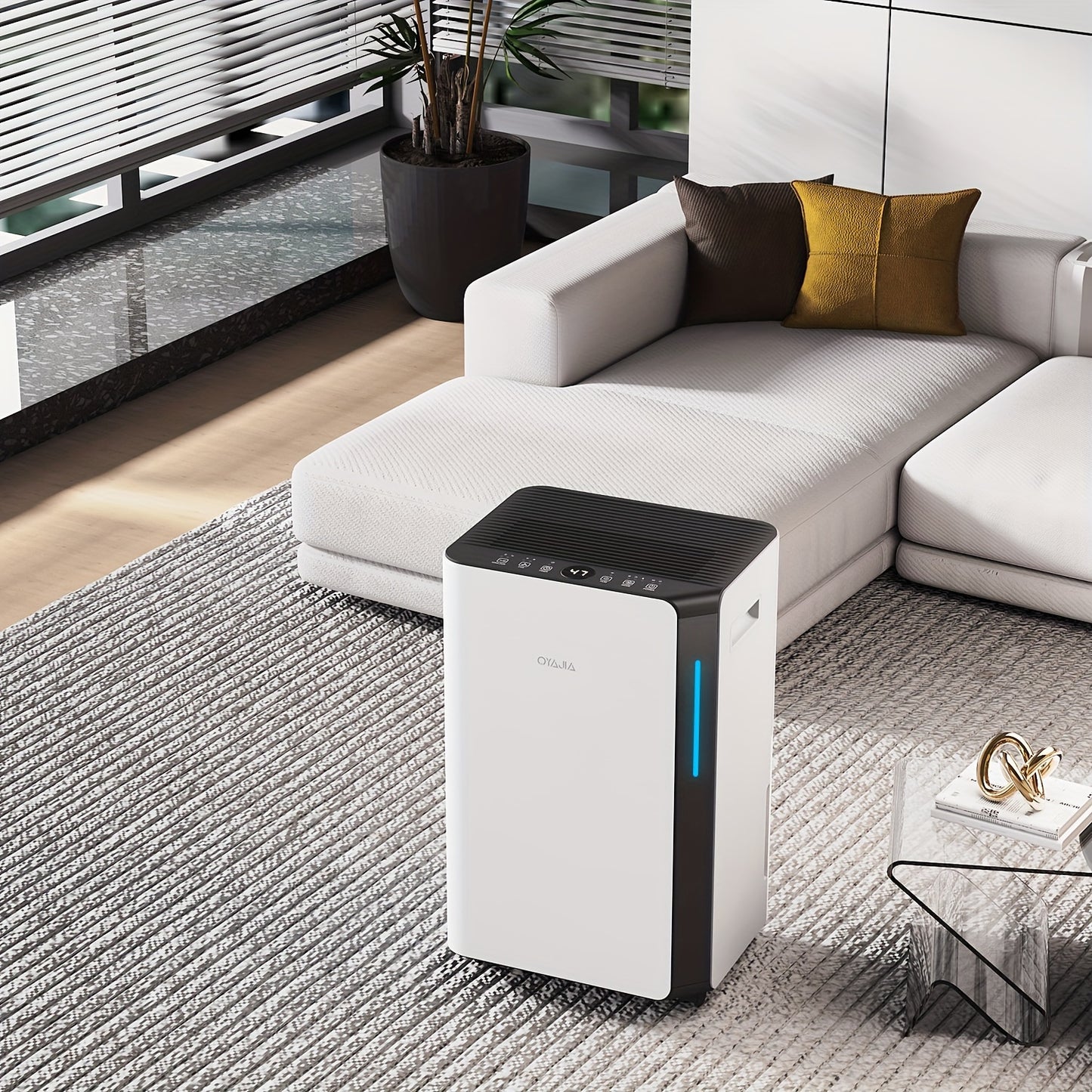 Luchtontvochtiger – Vochtvreter – Ontvochtiger – Vochtregulator – Aircoontvochtiger – 16 Liter Capaciteit – Stil & Energiezuinig – Wifi App Bediening – Digitaal Display – Wit – Slimme Vochtigheidsregeling – Continue Afvoer – Slaapstand