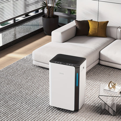Luchtontvochtiger – Vochtvreter – Ontvochtiger – Vochtregulator – Aircoontvochtiger – 16 Liter Capaciteit – Stil & Energiezuinig – Wifi App Bediening – Digitaal Display – Wit – Slimme Vochtigheidsregeling – Continue Afvoer – Slaapstand