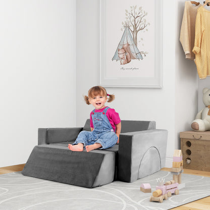 Modulaire Speelbank Kind – Zitzak Kinderen – Kinderbank Speelhoek – Speel Sofa – Zacht Speelmeubel – 8-delig – Afneembare Wasbare Hoezen – Makkelijk Te Monteren