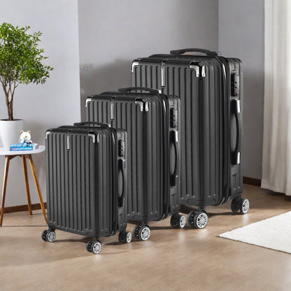 Koffer Set – Harde Koffer – Reiskoffer – Trolley – Bagage – 3 Delig – ABS Rigid Materiaal – 4 Zwenkwielen & Combinatieslot – 20/24/28 Inch