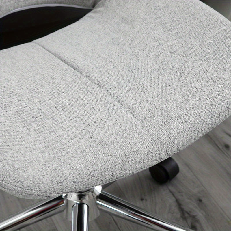 Heavy-Duty Adjustable Office Chair with 360° Swivel & Height Adjustment - Ergonomic Lumbar Support, 109.77 KG Weight Capacity, Heavy-Duty Metal Frame Computer Desk Chair, Gray Rolling Computer/Gaming Chair for & Office (No W