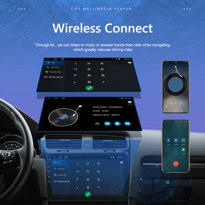 Autoradio Touchscreen – Double DIN Autoradio – Auto Multimedia Speler – Car Audio Systeem – GPS Navigatie – 9 Inch HD Scherm – Android Compatibel Met Mirror Link & WiFi