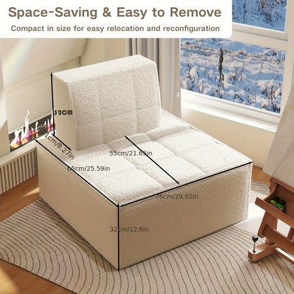 Mini Sofa - Space-Saving Compact Lounge Chair, Comfortable Reading Seat, Easy-to-Clean Pet Sofa, Suitable for Apartments and Living Rooms
