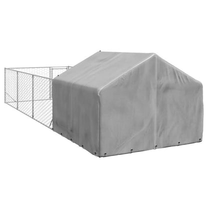 Hondenhok – Hondenkennel – Hondenhuis – Hondenkooi – Hondenren – Gegalvaniseerd Staal – Weerbestendig & Veilig Afsluitbare Deuren