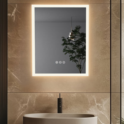 Make-up Spiegel – Beautyspiegel – Vergrootspiegel – Badkamerspiegel – Make-upspiegel Met Led Verlichting – 40x50 cm – Antibeschlag Functie – Dimbaar Met 3 Lichtstanden