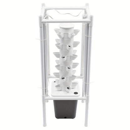 Hydroponische Plantentoren – Hydrocultuur Systeem – Indoor Tuin – Groeitoren – Kweekkit Compleet – Ruimtebesparend Ontwerp – 10L Waterreservoir