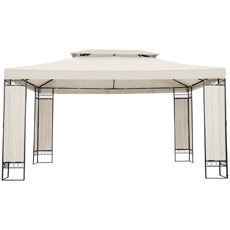 Tuinpaviljoen – Tuinkoepel – Overkapping – Prieel – Pergola – Water- en UV-bestendig – Stevig Stalen Frame 3x4m