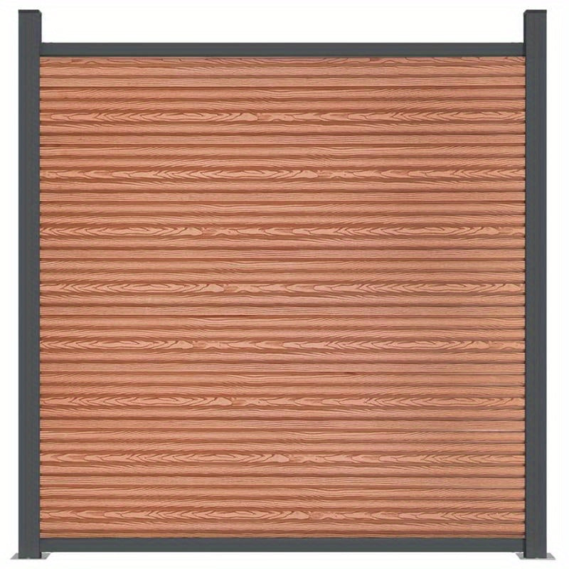 Tuinscherm – Tuinafscheiding – Schuttingpaneel – Privacyscherm – Bruin Houten Paneel – 180x186 cm – Weerbestendig & Eenvoudig Bevestigen