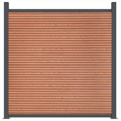 Tuinscherm – Tuinafscheiding – Schuttingpaneel – Privacyscherm – Bruin Houten Paneel – 180x186 cm – Weerbestendig & Eenvoudig Bevestigen