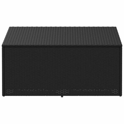 Opbergbox Tuin – Tuinkussenbox – Tuinkist – Kussenbox – Tuinbank – Zwart – Geweven Resin – Ruime Opbergruimte 110x50 cm – Duurzaam Weerbestendig Design