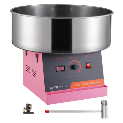 Suikerspinmachine – Suikerspinmaker – Cotton Candy Maker – Suikerspinmachine Elektrisch – Snoepmachine – 1000W Vermogen – Roestvrijstalen Kom